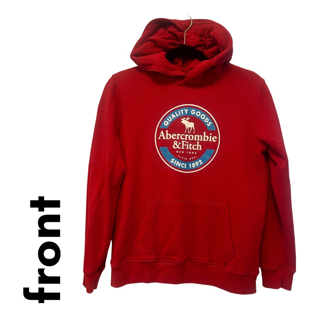 Kids Classic Red Hoodie by Abercrombie & Fitch